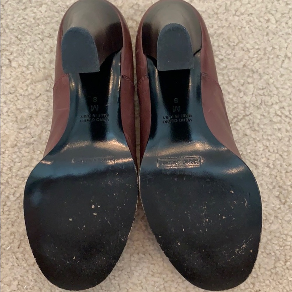Marc Jacobs Lace-Up Oxford Pumps Size 8 Burgundy - Picture 7 of 7